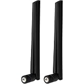 Eightwood 5G 4G LTE GSM 3G Antenna, Wide Band Omnidirectional SMA Male | 2-Pack 5G Cellular Antenna for CPE Router, Mobile Hotspot, Wireless Home Phone, T-Mobile Gateway, Cellular Trail Camera