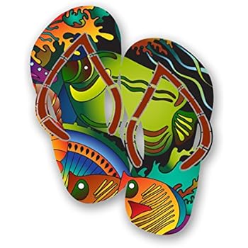 Amazon Com Next Innovations Metal Wall Art Beach Decor Flip Flop