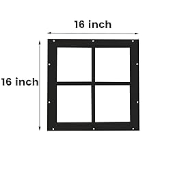 WRISIN 2 Pack 16" x 16" Square Shed Window with