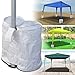 Benefitusa 4 Pcsoutdoor Canopy Tent Weight Sand Bag Anchor Kit, white