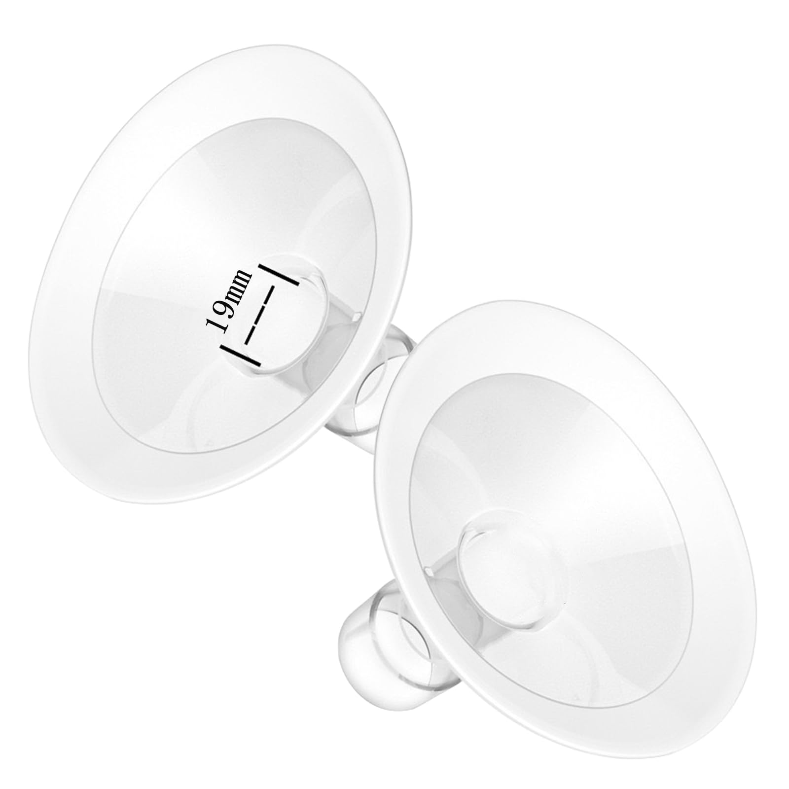 Photo 1 of 19mm Oval Flanges Compatible with Medela Breast Pump, Replacement Parts Compatible with Pump in Style, Symphony, Swing Maxi Harmony and Personalfit Flex