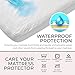 Shloofee Mattress Protector | Waterproof | Hypoallergenic | Protects Against Dust Mites, Bacteria, Sweat & Other Fluids | Soft & Breathable Terry Cotton | For Queen Size Mattresses | 60” x 80”