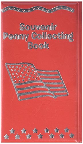 RINCO Red Souvenir Penny Collecting Book/Album (Set of 2) For Elongated Pennies