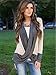 Tenworld Women Lady Charming Irregular Splice Cotton V Neck Loose T Shirt Blouse