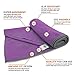 Mettadali Yoga Towel with Corner Pockets + Free Spray Bottle - Slip Resistant & Sweat Activated Gripping Microfiber - Super Soft, Absorbent & Fast Drying (Purple, 72