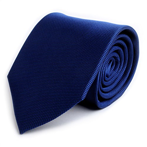 Mini Dotted Micro Fiber Poly Tie (Navy)