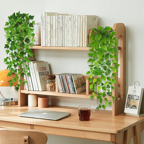 ROLLWAY Pack of 3 Artificial Hanging Plants 100 cm Artificial Plant Hanging Ivy Artificial Plants Like Real Plastic Plants Plastic Green Plant Balcony Plants Fake Vine for Outdoor Garden Balcony