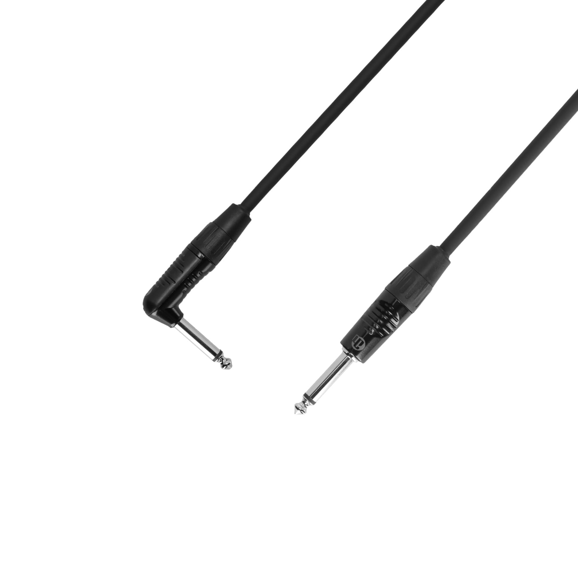 Adam Hall 4 Star Series 9m Rean 6.3mm Jack Mono to 6.3mm Angled Jack Mono Instrument Cable