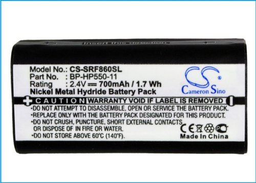 Replacement Battery Ni-MH 2.40V 700mAh / 1.68Wh for Sony BP-HP550-11, MDR-RF860 RF4000 RF970 RF970RK RF925 RF925RK RF4000K RF860RK RF850 RF850RK RF840 RF840RK RF810 RF810RK IF245RK