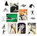 JURUAA Breathable Cool UV Lightweight Fingerless Gloves Driving Fingerless Gloves Black