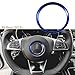 1x Blue Steering Wheel Center Decoration Cover Trim For 2015+ Mercedes C E CLA GLA GLC GLE Class