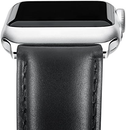 Apple Watch Series 3 Band, Benuo [Classic Collection Series] 42mm Apple iWatch Premium Genuine Leather Strap, Wrist Strap Replacement for Apple Watch Series 2/Series 1/Nike+/Edition (Black, 42mm)