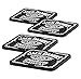 Jack Daniels Rubber Coaster Set