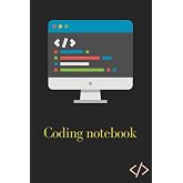 Coding notebook: Coding style grid lined notebook