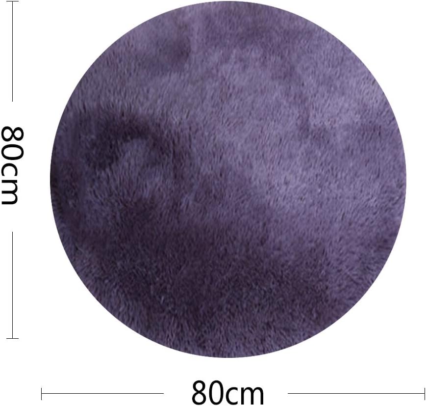 laamei Alfombras Redondas Super Suave Antideslizante Alfombrilla Peluda