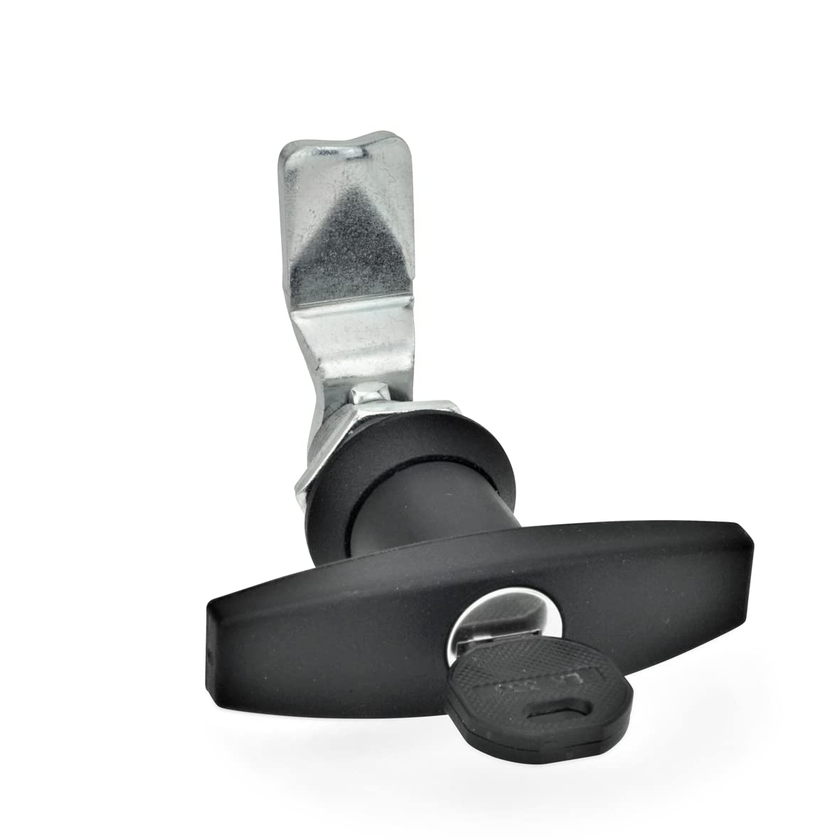 Ganter Standard Elements GN 115 SCT 14 Lock with Cylinder Key Pack of 1 Black Matte Finish