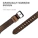 SWEES Leather Bands Compatible with Fitbit Versa, Slim Thin Genuine Leather Replacement Strap for Versa Women (5.5