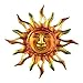Collections Etc Metallic Iron Sun Wall Art, Hand-Painted in Orange, Yellow, and Green Colors, for Indoor/Outdoor Decor