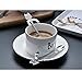 ZBGOROW Cute Cat Spoons for Stirring Coffee and Tea, 4.6 Inches Mini Spoons, 18/8 Stainless Steel Spoon Set, in 4 Assorted Colors