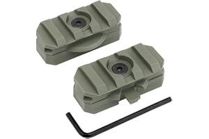 WAPEALY 2Pcs Rotation 360 Degrees Helmet Side Rail Mount Adapter Adjustable ARC Guide for 19mm Picany Slot Tactical Fast Helmet Accessories