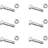 (Pack of 6) 707555 Snow Blower Shear Pin Fits Briggs Stratton snowblower | Fits Briggs Stratton 1696574-01 - C950-10329-0 Compatible with Craftsman 9.5 TP 24" Dual Stage Snowthrower (2017-2018)