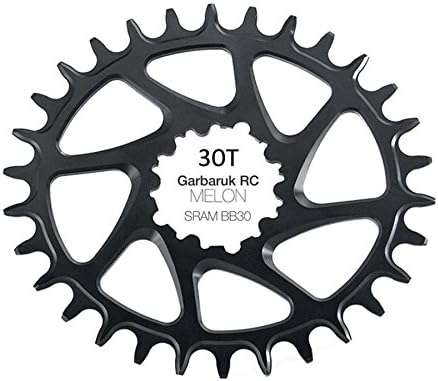 Garbaruk Narrow Wide Chainring 30t Direct Mount bb30 Melon Oval Sram Black