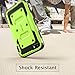iPhone 5S Case, [Heave Duty] i-Blason Armorbox Slim Hybrid Dual Layer Case with Front Cover and Built-in Screen Protector/Impact Resistant Bumpers Cover with Holster for Apple iPhone 5/5S (green)