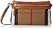 Burberry Small Canvas Check and Leather Clutch Bag - Saddle Brown