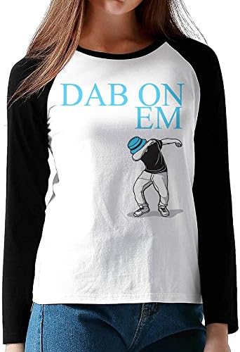 Dab On Em Women's Crew Neck Raglan Long Sleeve T-Shirt