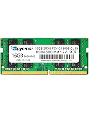 DDR4 21300S PC4 2666 16GB SODIMM, DDR4-2666MHz PC4-21300 CL19 2Rx8 1.2V Non-ECC 260 Pin Laptop Memory Module Ram
