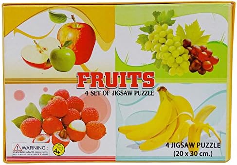 Ideal Play &amp; Learn Fruits Zigsaw Puzzle Children Learning Creativity Game