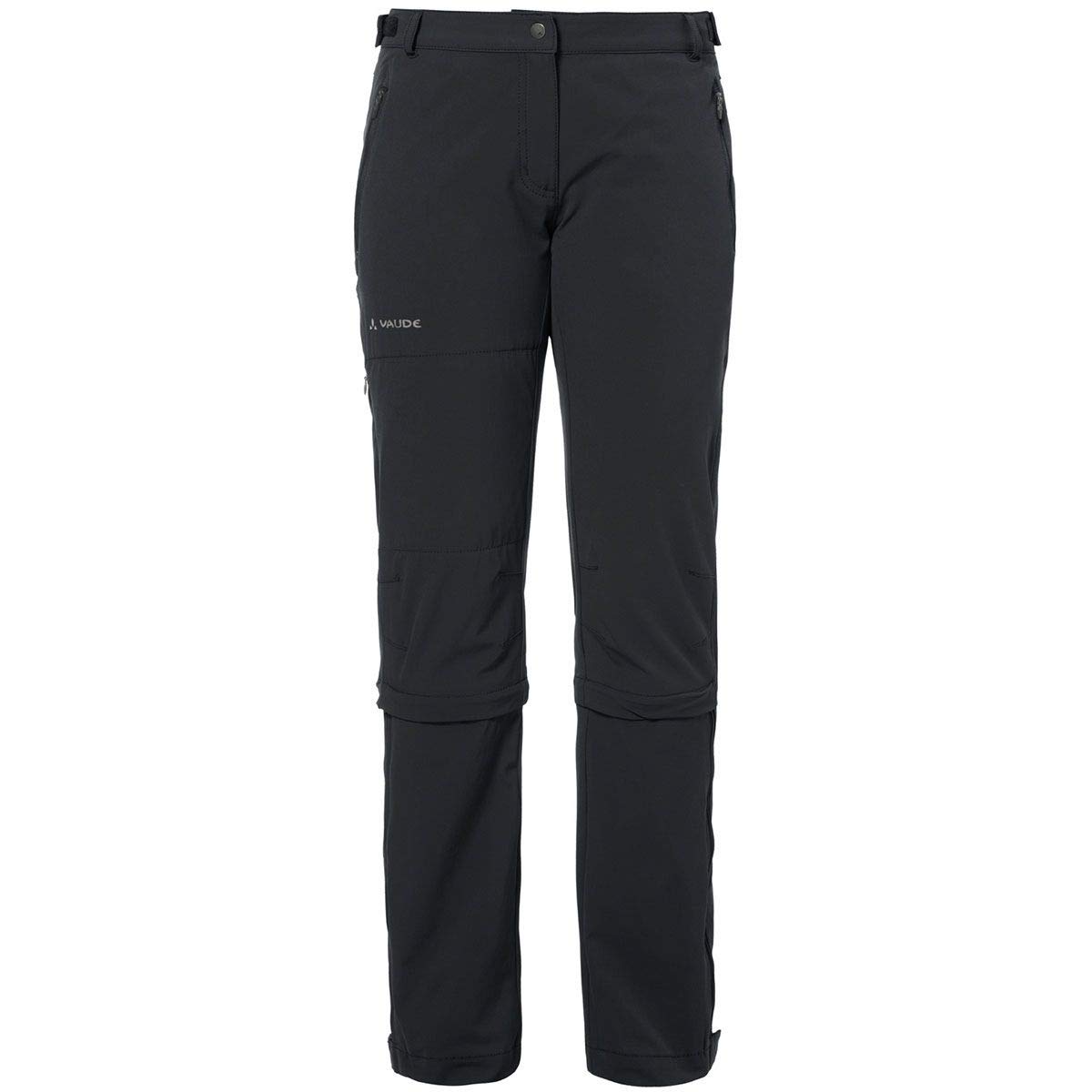Vaude Women's Farley Stretch Capri T-Zip II Long Pants - Black/Black, Size 36