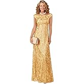 Xyiveaf Mother of The Bride Dresses for Women Formal Sparkly Long Mother of The Groom Dress for Wedding