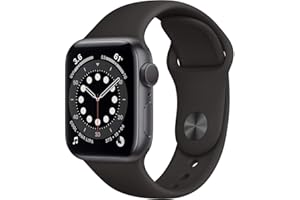 Apple Watch Series 6 (GPS + Cellular, 44mm) - Space Gray Aluminum Case with Black Sport Band (Renewed)