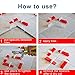 MOONWELL Tile Leveling System 1/16 Inch 200 Tile Spacers 100 Tile Wedges and a Tile Plier