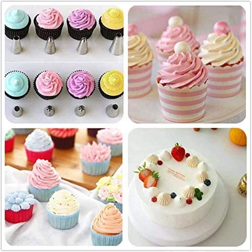 103 Pcs Icing Piping Tips Kit with 48 Numbered Icing Tips & Pattern