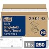 Tork Soft Singlefold Handdoeken Wit H3, Advanced, 15 x 250 vellen, 290143