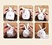 Daimay Halloween Bunny Candy Bags Easter Gift Wrap Bags Cookie Bread Cake Dessert Drawstring Pouch Pocket with Rabbit Ear for Party Favors Supplies - 50PCS