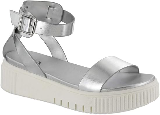 mia sandals silver