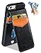 iPhone 6S Plus Case, SAMONPOW Faux Leather Cover with Back Flip Stand Feature iPhone 6 Plus Wallet Case ID Credit Debit Card Slot Holders Protective Shell for iPhone 6/6S Plus 5.5 Inch - Black