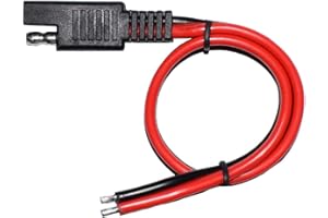 SAE Battery Charger Cable 14AWG-Cigarette Plug SAE Quick Release Adapter Extension Charging Wiring Harness Extension USB Powe