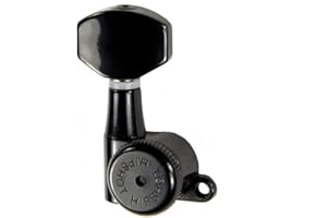 Hipshot Grip-Lock 3x3 Enclosed Locking Tuners - Black