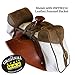 TrailMax Canvas & Leather Pommel/Horn Horse Saddle-Bags for Trail Riding, Premium Leather & Rugged Canvas with Brass Hardware, Heavy Leather Straps & Leather Piping, Fits Western or Endurance Saddlethumb 2