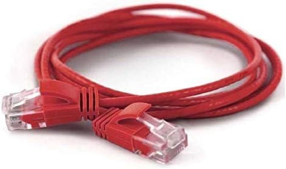 wantecWire Extra Thin Patch Cable CAT.6 UTP Length 1 m Red