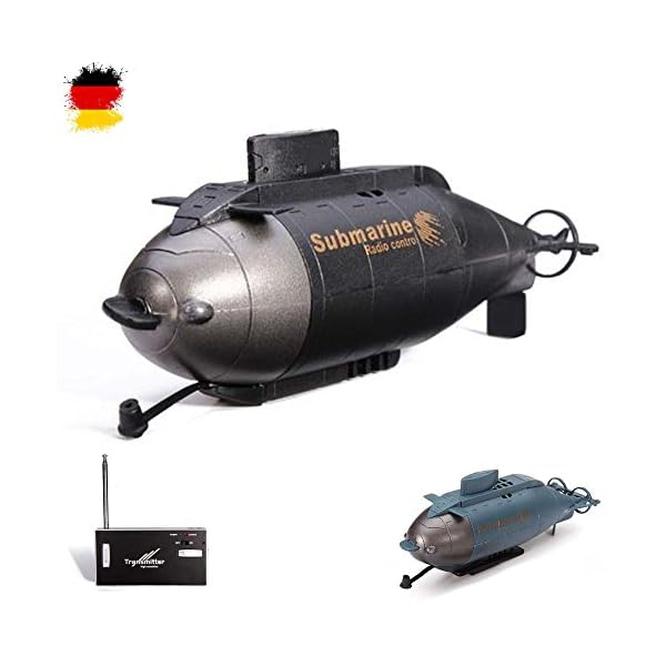 HSP Himoto 6-Kanal Mini RC ferngesteuertes U-Boot Submarine, Komplett-Set inkl. integr. Akku, Ladegerät, Fernsteuerung – Bild 8