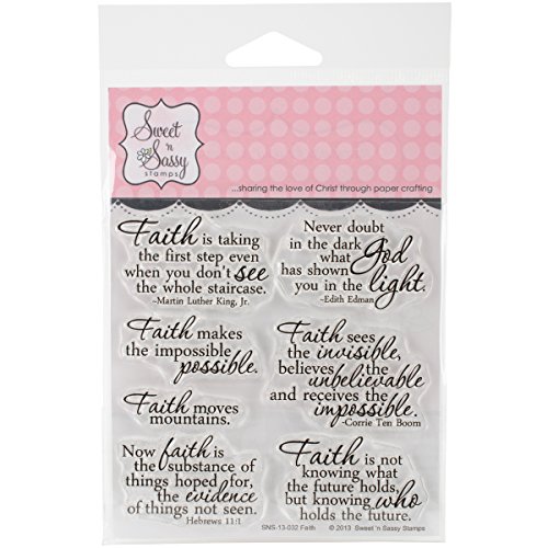 Sweet 'n Sassy Clear Stamps 4"X4"-Faith
