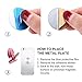 1.5in Metal Magnetic Clips, Colored Magnets Clips, Refrigerator Whiteboard Wall Hanging Magnets 12 Packs with 5 Metal Plates (Four Colors)