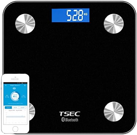 Superior Shop Smart Digital Body Fat Scale with APP Function Measuring Body Weight, Body Fat, Water, Muscle mass, BMI, BMR, Bone mass and Visceral Fat,Compatible IOS and Android Device.