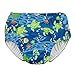 i Play. Toddler Boys' Snap Reusable Absorbent Swimsuit Diaper, Royal Blue Turtle Journey, 3T