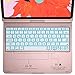 IVSO Keyboard Case for Ipad Pro 12.9 2018 3rd 360 Degree Rotation,Backlit 7 Color, IPad Case with Keyboard Apple Pencil Charging Supported Fit for Apple Ipad Pro 12.9 2018 (Rosegold)